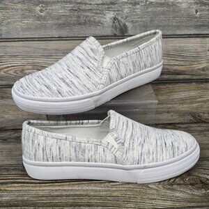 Keds Softerra Slip On Cream Marled Comfort Casual Shoes Women's Size 8